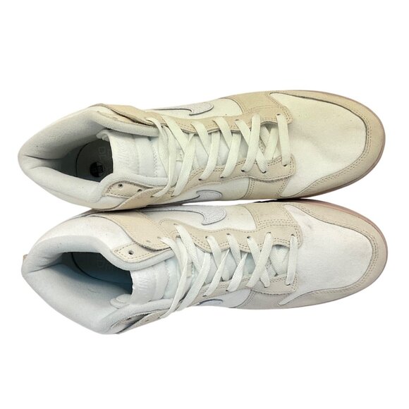 Nike Men's Dunk High Retro PRM “Cracked Leather Swoosh” Casual Sneakers Size 13M - Picture 4 of 8